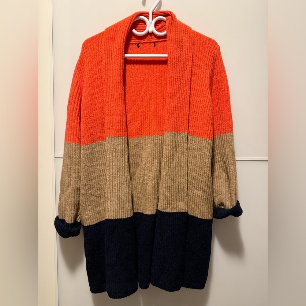 Banana Republic Colorblock Long Cardigan